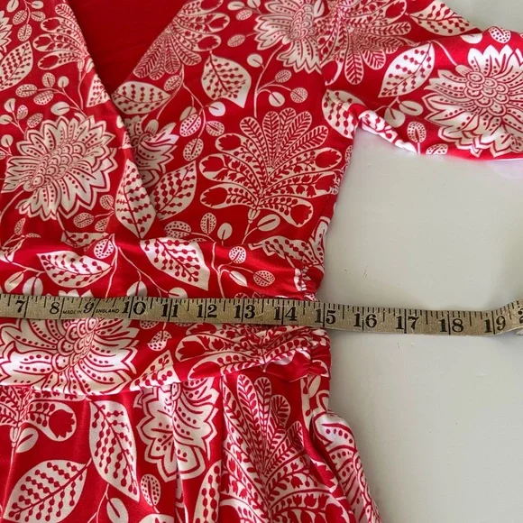Boden Poppy Red Gardenia Jersey Dress Size 10 - Picture 10 of 13